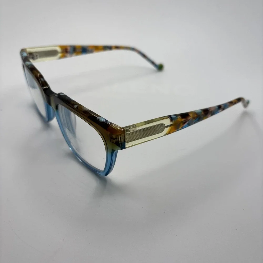 Pure P-7004 455 Brown Havana/Blue 50-20-140 Womens Eyeglasses Frames #311